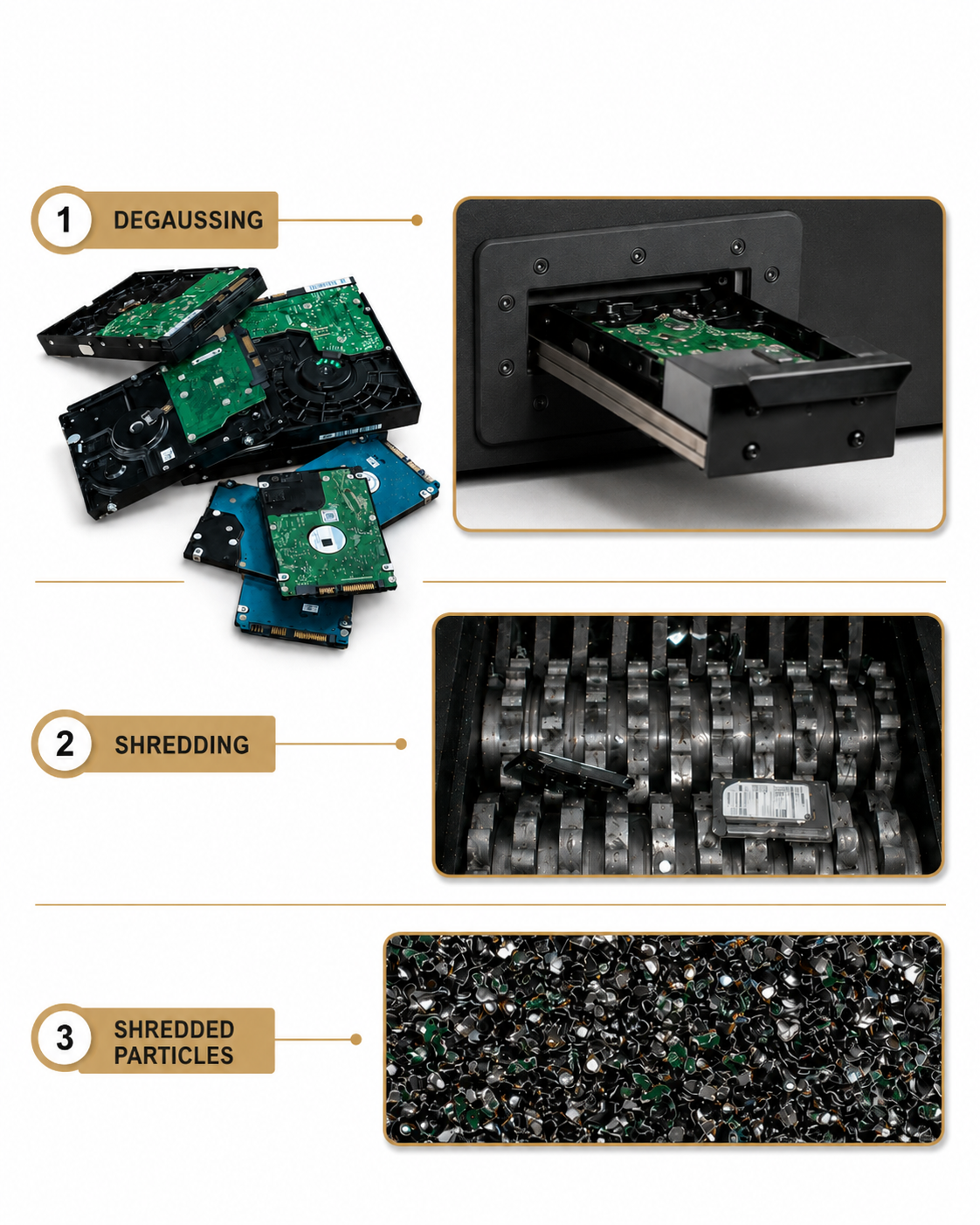 Hard disk degaussing and shredding service in Singapore